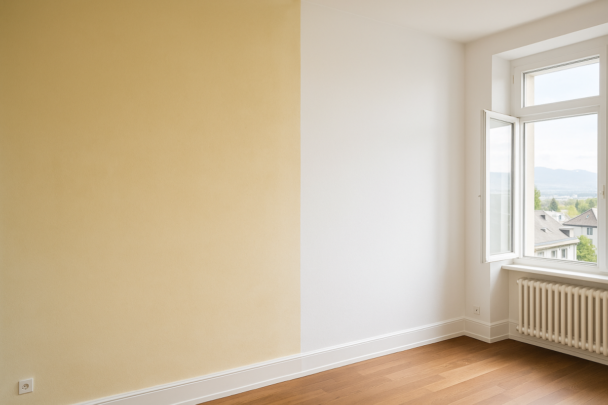 Travaux de peinture intérieure appartement Genève – finitions lisses et durables